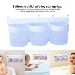 보관 가방 욕실 파우치 통기 가능한 메쉬 장난감 가방 베이비 욕조 장난감 곰팡이 주최자 샤워를위한 3 개의 주머니