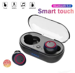 Y50 Bluetooth Earphone 50 TWS Wireless Headphons Earfone Aurbor di giochi da gioco stereo con scatola di ricarica per tutti gli smartphone3423789