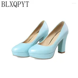 Отсуть обувь Blxqpyt Limited Zapatos Mujer Tacon Women High Heels 9,5 см большого размера 33-46 весенние осенние насосы Свадебная вечеринка T18