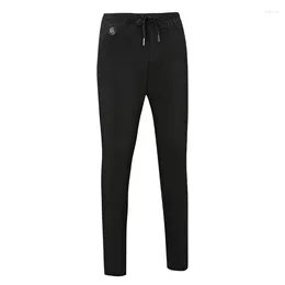 Calças masculinas recarregam o inverno térmico Long Johns para mulheres seniores e aquecimento à prova de fria forro de lã para mulheres