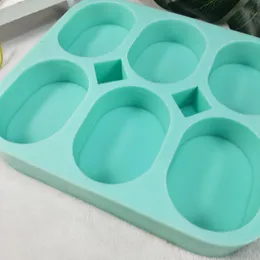 قوالب الخبز 6 شبكة متعددة الوظائف صابون الصابون قالب DIY المصنوع يدويًا عملية إنتاج المطبخ 3D تصنيع نموذج إنتاج المطبخ