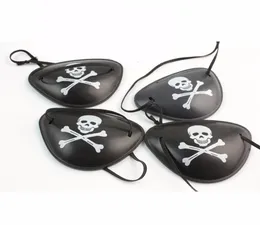 Skull Pirate Eye Patch البلاستيك القراصنة أحادي العين التصحيح COS والأداء عرض الديكور العطل 4 أنماط فستان فستان العين MAS3219162