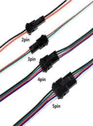 2pin 3pin 4pin 5pin 6pin JST SM Male Female Plug Connector Cable For WS2812B WS2812 WS2811 LED Strip Lamp tape Driver CCTV5734017