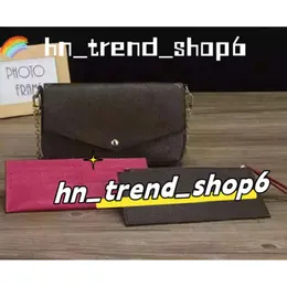 Tasarımcı Çanta Louiseviutionbag Kadın Çantalar Çanta Kabartmalı WOC Crossbody Çanta Lüks Çantalar Sling Bags Kadın Çantalar Felicie Lady Portefeuille 133