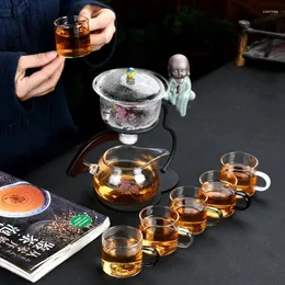 Teaware Sets Resistant Glass Discoloration Automatic Tea Set Lazy Home Office Business Gift Boutique Box