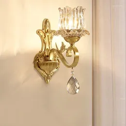 Стеновая лампа Nordic Style Светодиодные светильники модные медные шкаф