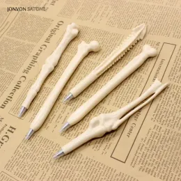 Pens Jonvon Satone 100 PCS Bone Bone Pen Pens Monster Toy Ballpoint Pen Stationery School Schools Office Office Stylo