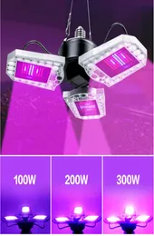 تنمو أضواء E27 E26 مربع زراعة مصباح PHYTO 300W LED عالية الطاقة LED طيف كامل الإضاءة اللمبة AC100277V مصنع الزراعة المائية LI1799148