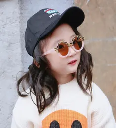 Ganze koreanische INS -Fashions Kinder Mädchen Sonnenbrillen