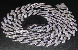 14MM 161820222242630INCHES HIPHOP CUBAN CHAIN ICED OUT BLING CUBIC ZIRCON MICRO PAVE NECKLACE1442048