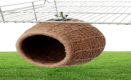 875A Handmade Rope Bird Nest Bed Toy for budgie Parakeet Cockatiel Conure Canary Finch Dove Lovebird and Small Medium Cage5678286