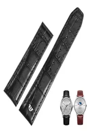 Für Maurice LaCroix Eliros Watchband First Layer Calfskin -Handgelenkband 20mm 22 mm schwarz brauner Kuh Echtes Leder -Leder -Flugband 275406680
