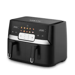 Fryers 10L Air Fryer 2 Независимые немотинные корзины для жарки с двойной зоной воздушной фритюр