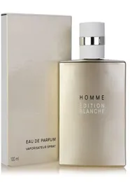 Man için Parfüm Koku Spreyi 100ml Homme Edition Blanche Eau De Parfum Oriental Woody Note Herhangi Bir Cilt 7971542