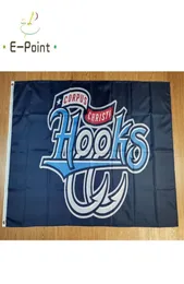 Milb Corpus Christi Hooks Flaga 35 stóp 90cm150 cm Baner poliestrowy Dekoracja Latającego Dom Garden Extive Gifts9893157