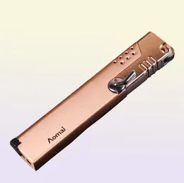 새로운 도착 정품 Aomai Compact Jet Butane Lighter Torch 전면 고정 파이어 스위치 연삭 휠 직선 불꽃 라이터 2833724