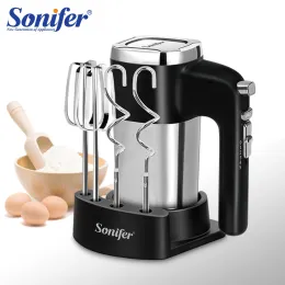 Blender Food Mixer Electric Cuisine Kitchen Blender With Dough Hooks Chrome Egg Beater Hand Mixer Machine For Sweets Bakery Sonifer