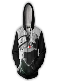 2018 3d Anime Hoodie Kakashi hatake Cartoon Sweatshirt Men Women Long Sleeve Thin Outerwear Casual Pullovers Jacket9228122