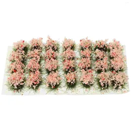 Flores decorativas Modelo de cluster de flores decoração de casa Faux simulado vegetação miniatura resina de resina