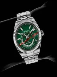 10 stili orologi automatici maschili diw version Timer mondiale 41mm Master Sky Dweller 326938 326934 326135 326935 versione Jayz Mens WR1149438