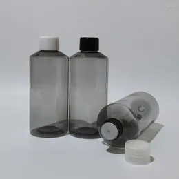 Garrafas de armazenamento 30pcs 200ml de amostra cinza vazia plástico com tampa de parafuso Tamanho da viagem embalagem cosmética para o chuveiro Sapato líquido de xampu de gel de chuveiro