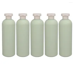 Lagringsflaskor 5st reser balsam kroppstvättdispensatorer påfyllbara schampo containrar 400 ml