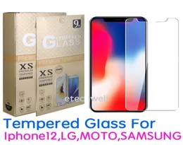 10pcslot härdad glasskärmskyddsfilm för iPhone 13 12 LG Stylus 5G Samsung A22S A3 Core F22 A03S Huawei P40 033mm Indiv4021614