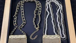 2021 Gioielli per festa di moda di alta qualità per perle per perle collana collana di lusso per perle a cinghia vintage per perle a catena in pelle catena a ciondolo 8555087