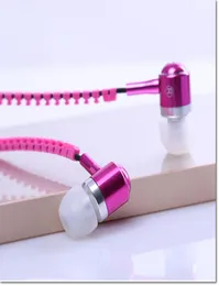 zipper earphone with 35mm round head and microphone Control Talk Metal Earphones for cell phone vs hbs 700 730 740 DHL shipp1342058