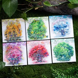 Gift Wrap 10 Pcs/pack Laser Trees Stickers Scrapbooking Adhesive Diy Sticker Stick Labels Hand Made Material