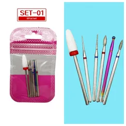 6/7pcs Set manicure Set Diamond Cutter Bip Bitt Marcing Cutter di Cuticle Under Ustring Accessori per macinare