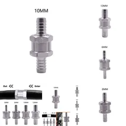 2024 2024 Paliwo Non -Return Regect zawór 6/8/10/12 mm stopu aluminium Benzyna Woda Water Water Water Water Downa sposób dla Peugeot Renault