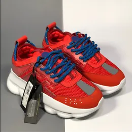 2024 Top Casual Shoes Italy reflective height chain reaction sneakers triple black white multi-color suede red blue yellow fluo tan men women Trainers 36-45 TA1