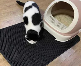 Tappetino per gatto a doppio strato a doppio strato impermeabile per animali domestici katten pad padogne di riempimento per la casa pulito 2110262878713