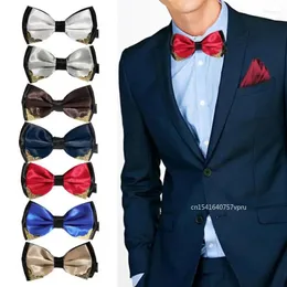 Bow Ties Fashion Tiew Pielęgnacja na weselną koszulę biznesową Kobieta Kobieta Męskie luksusowe akcesoria prezentowe