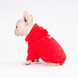 Nuovo designer di lusso invernale Pet Dog Denim Abbigliamento per piccoli e di medie dimensioni per camion gigante con cappuccio bulldog francese bulldog chihuahua schnauzer alla moda all'ingrosso