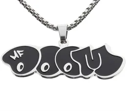 MF Doom MM Black Tide Brand Anhänger Halskette Männer und Frauen HipHop Persönlichkeit Paar Mode Allmatch Jewelry Geschenk3692483