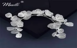 Miallo Bridal Wedding Headband Flower Pearl Hair Accessories for Women Jewelry Party Bride Headpiece Bridesmaid Gift 2107079836534