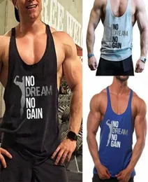 Erkekler Pratik Nefes Alabilir Kolsuz Gevşek Pamuk Tank Tops Spor Yelek Spor Salonu Çalışan Fitness Egzersiz Halter Sporları1364277