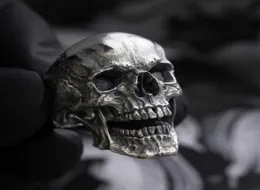 Gothic Men039s Black Skull Ring 316L Кольцо из нержавеющей стали Мотоциклера Biker Party Dewelry Male Bijoux26016737812423