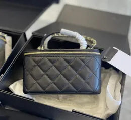 Designer Womens Cosmetic Case Box Bags Sacos de pele