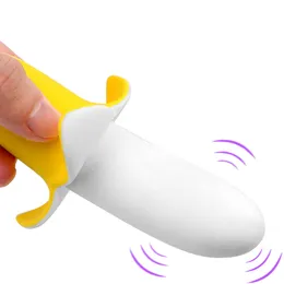 Stimolatore silicone morbido dildo maschio femmina masturbatore clitoride vibrale vibratore a forma di banana a forma di banana vaginale carino carino giocattolo sexy per donna per donna