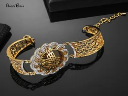 Braccialetti di gioielli islam musulmani di lussuosi bracciale ad arabo bracciale per donne in oro vintage regalo di nozze 8091093