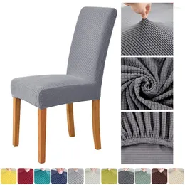 Camas de cadeira Cobertura de lã Elasticity Dining Slipcover Slipcover Seat Decoration Home Widding Banquet El 1 PC