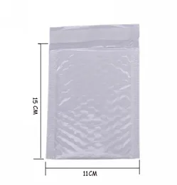 Hela 10x Kawaii Waterproof White Pearl Film Bubbel 1115 Kuvert Bulle Bag Mailer Padded kuvert med Bubble MAI5917489