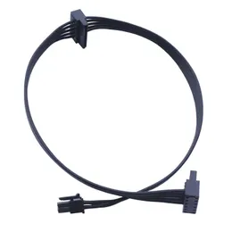 1pc 45cm Cable mini 6 pinos Turn 2 SAUDA DE PODERAÇÃO SATA PARA Lenovo Interface da placa principal pequena 6pin a dois cabos de fonte de alimentação SSD SATA