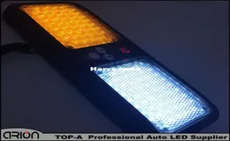 Super Bright Amberwhite Car Truck Emergency 86 LED STROBE LIGHT VISOR LJUS VARNING POLITLAMPLAMP VETTAMBER GUL8071330