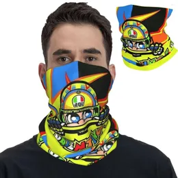 Eşarplar Motosiklet Yarışı Bandana Boyun Gaiter Baskılı Rossi Yüz Eşarp Çok Kullanımlı Müdürlük Balıkçılık Unisex Yetişkin Kış