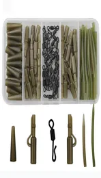 120pcs Carp Fishing Tackle Accessories Carp Carp Tackle Clips Clips Quick دوار مضاد الأكمام Kit2337497