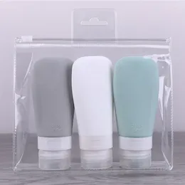 Storage Bottles 60/90ml Flexible Tube Compression Split Bottle Portable Travel Milk Hand Sanitizer Bath Gel Skincare Products Set